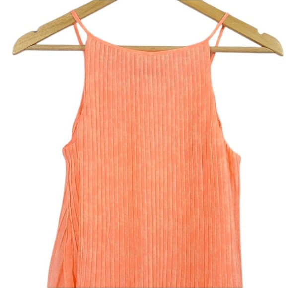 NEW Old Navy Peach Floral Chiffon Pleated A-line Sleeveless Tank Top Size Small - Picture 4 of 9